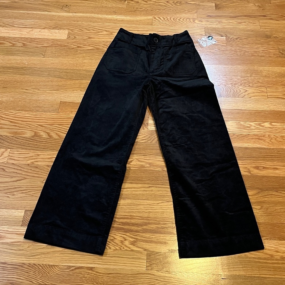 Anthropologie The Colette Corduroy Full-Length Wide-Leg Pants Size 27P NWT - Picture 7 of 14